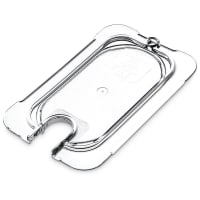 Carlisle Universal 1/9 Size Food Pan Lid - Flat, Notched, Clear (10337U07)