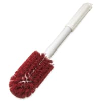 Carlisle 16" Round Multi Purpose Valve/Fitting Brush - Poly/Plastic, Red (4000405)