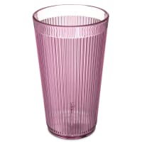 Carlisle 16 oz Rose Ribbed Plastic Tumbler (401655)