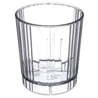 Carlisle 12 oz Clear Fluted Plastic Tumbler (4363707)