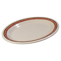 Carlisle 12" x 9-1/4" Oval Durus Platter - Melamine, Sierra Sand on Sand (43083908)
