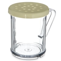 Carlisle 8 oz Cheese Dredge w/ Handle &amp; Yellow Lid, Polycarbonate (426004)