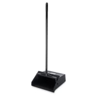 Carlisle 12" Lobby Dust Pan - Metal Handle, Black (36141003)