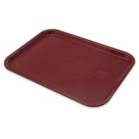 Carlisle Plastic Cafeteria Tray - 16 3/10" L x 12"W, Burgundy (CT121661)