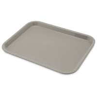 Carlisle Plastic Cafeteria Tray - 13 4/5"L x 10 3/4"W, Gray (CT101423)