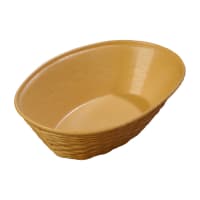 Carlisle Oval Bread Basket - 9" x 6 1/4", Polypropylene, Straw (650467)