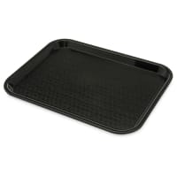 Carlisle Plastic Cafeteria Tray - 13 4/5"L x 10 3/4"W, Black (CT101403)