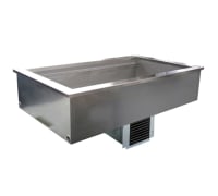 Delfield N8143B 44" Drop-In Refrigerator w/ (3) Pan Capacity, Cold Wall Cooled, 115v