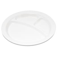 Carlisle 9" Round Plastic Dinner Plate, White (PCD22002)