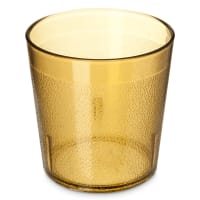 Carlisle 9 oz Amber Textured Plastic Tumbler (552913)