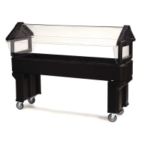 Carlisle 65 1/4" SixStar™ Cold Food Bar - (5) Pan Capacity, Floor Model, Black (660603)