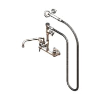 T&S B-2308 13 9/10"H Wall Mount Pre Rinse Faucet - 1.15 GPM, Base with Nozzle