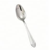 Winco 0031-10 8 3/8" Tablespoon with 18/8 Stainless Grade, Peacock Pattern
