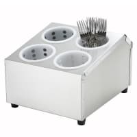 Winco FC-4H 2 Tier Flatware Cylinder Holder w/ 4 Holes