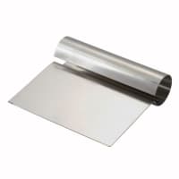 Winco DSC-1 Dough Cutter/Scraper w/ Steel Handle - 5 1/4" x 4 1/4", Stainless Steel
