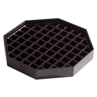 Winco DT-60 6" Drip Tray - Octagonal, Black