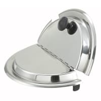 Winco INSH-7 Hinged Inset Cover for 7 qt - Stainless Steel