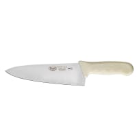 Winco KWP-80 8" Wide Cooks Knife w/ White Polypropylene Handle
