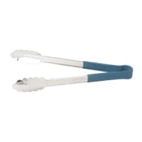 Winco UTPH-16B 16" Stainless Utility Tongs, Blue