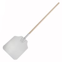 Winco APP-52 52" Pizza Peel w/ 14" x 12" Aluminum Blade, Wood Handle