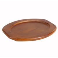 Winco APL-10UL 10" Oval Underliner for Sizzling Platter, Wood