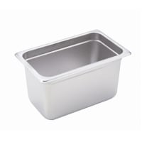Winco SPJH-406 Quarter Size Steam Pan, Stainless