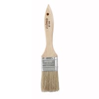 Winco WBR-15 Flat Pastry Brush, 1 1/2" Wide w/ Flat Boar Bristles & Wooden Handle