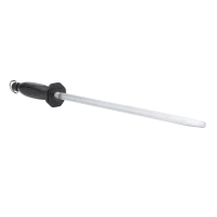 Winco K-34S 14" Round Premium Sharpening Steel w/ Ergonomic Polypropylene Handle