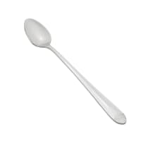 Winco 0031-02 7 13/16" Iced Tea Spoon with 18/8 Stainless Grade, Peacock Pattern