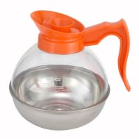 Winco CD-64O 64 oz Decaf Coffee Decanter w/ Stainless Steel Base, Plastic