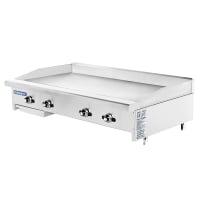 Turbo Air TATG-48 48" Gas Griddle w/ Thermostatic Controls - 1" Steel Plate, Natural Gas