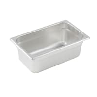 Winco SPJM-404 Quarter Size Steam Pan, Stainless