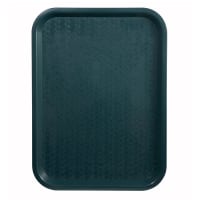 Winco FFT-1418G Plastic Fast Food Tray - 18"L x 14"W, Green