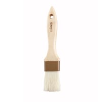 Winco WFB-15 Flat Pastry Basting Brush, 1 1/2" Wide w/ Flat Boar Bristles & Wooden Handl...