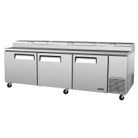 Turbo Air TPR-93SD 93" Pizza Prep Table w/ Refrigerated Base, 115v