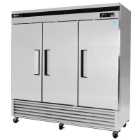 Turbo Air TSR-72SD 81" Three Section Reach-In Refrigerator, (3) Solid Door, 115v