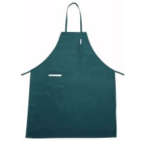 Winco BA-PGN Bib Apron - 33" x 26", Poly-Cotton, Green