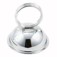 Winco MH-2 2 1/2" Tabletop Menu Card Holder - Stainless