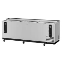 Turbo Air TBC-95SD-N 95" Forced Air Bottle Cooler - Holds (912) 12 oz Bottles, Stainless, 11...