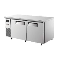 Turbo Air JUF-60 15 cu ft Undercounter Freezer w/ (2) Sections &amp; (2) Doors, 115v