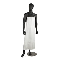 San Jamar 614DVA-WH20 Vinyl Dishwashing Apron - 45" x 36", White
