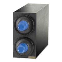 San Jamar C2902BK Cup Dispenser, Cabinet, (2) Compartment, All Cup Types