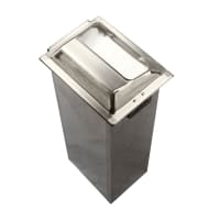 San Jamar H2000SC In-Counter 750 Minifold Napkin Dispenser, Satin Chrome & Stainless