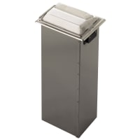 San Jamar H2001CLSS In-Counter 750 Fullfold Napkin Dispenser, Clear/Satin Stainless