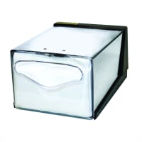 San Jamar H3005CLXC Countertop 300 Fullfold Napkin Dispenser, Clear &amp; Steel