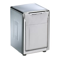 San Jamar H985X Tabletop 150 Lowfold Napkin Dispenser - Two-Sided, Stainless