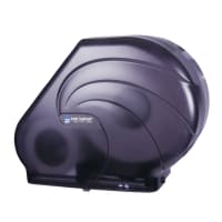 San Jamar R3090TBK Oceans Kolor-Cut Reserva Jumbo Toilet Tissue Dispenser, Translucent Black