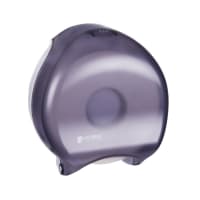 San Jamar R2000TBK 9" Single Jumbo Toilet Tissue Dispenser, Classic, Transparent Black