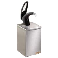 San Jamar P4800BK Pump Style Condiment Dispenser w/ Pump, (1) Compartments, Stainless