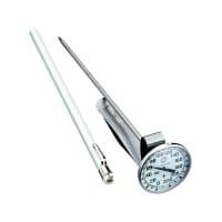 Comark T220/38A 1 3/4" Dial Type Pocket Thermometer w/ 8" Stem, 0 To 220 Degrees F